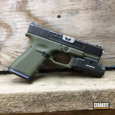 Powder Coating: Glock,Mil Spec O.D. Green H-240,Two Tone,Pistol