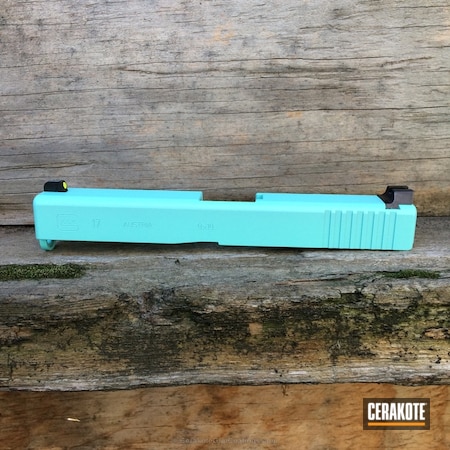 Powder Coating: Slide,Glock,Robin's Egg Blue H-175,Glock 17