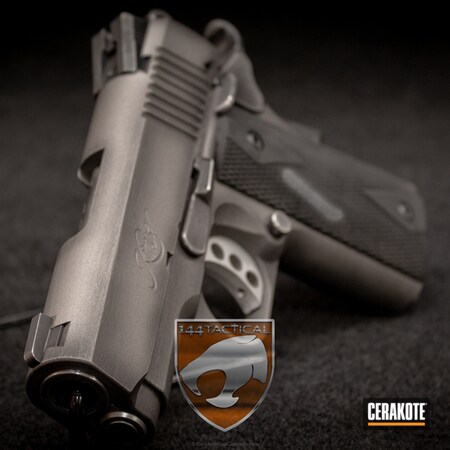 Powder Coating: Kimber,Ultra Carry II,Pistol,Gun Metal Grey H-219,Battleworn