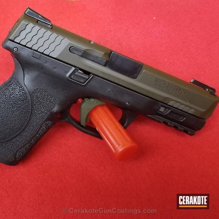 Powder Coating: Smith & Wesson M&P,Smith & Wesson,Pistol,Sniper Green H-229
