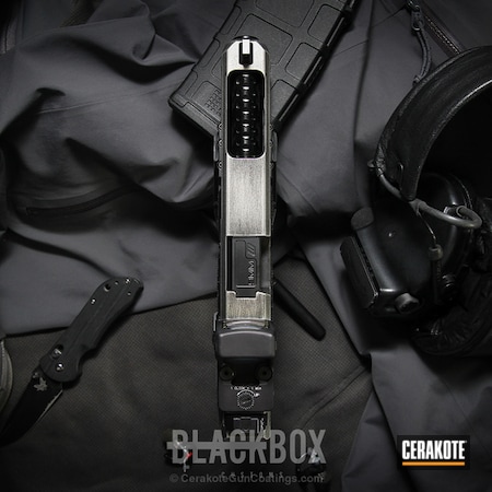 Powder Coating: Graphite Black H-146,Glock,Pistol,Battleworn,Stippled,Titanium H-170