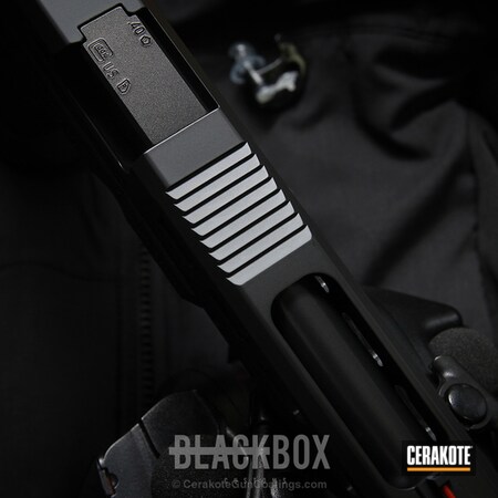 Powder Coating: Graphite Black H-146,Glock,Pistol,Stippled