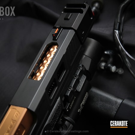 Powder Coating: Glock,Pistol,Stippled,Gen II Graphite Black HIR-146