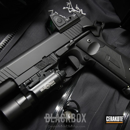 Powder Coating: Nighthawk Custom,Pistol,Armor Black H-190