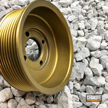 Cerakoted Auto Belt Pulley In H-146