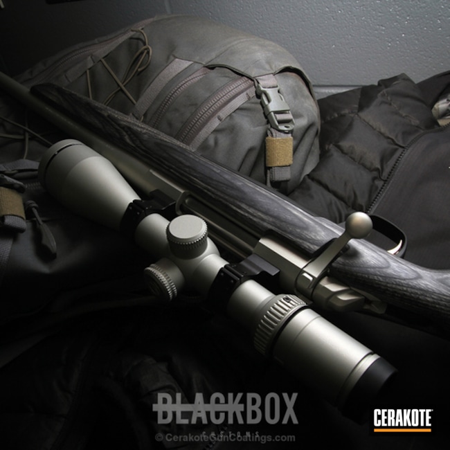 Cerakoted: Bolt Action Rifle,Solid Tone,Bright Nickel H-157