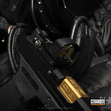Powder Coating: Graphite Black H-146,Glock,Pistol,Solid Tone