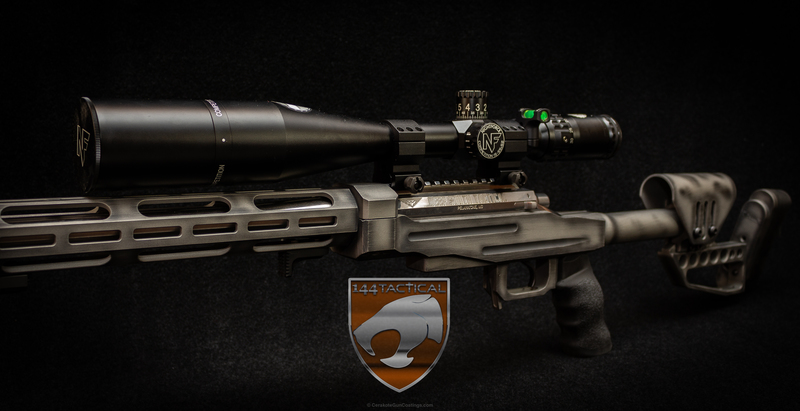 Battleworn Rifle in a Distressed Graphite Black and Titanium Finish by ...