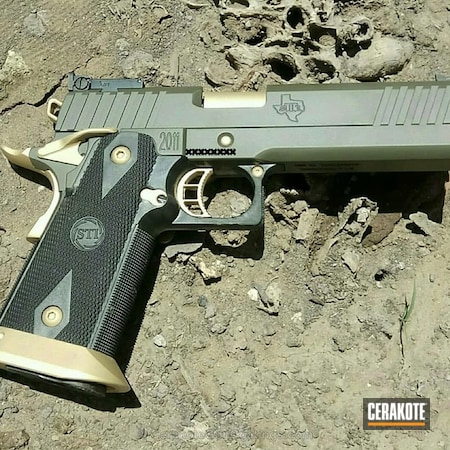 Powder Coating: 9mm,Pistol,Gold H-122,O.D. Green H-236,2011,STI