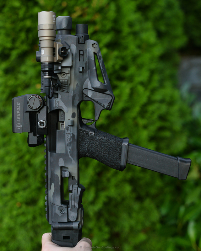 Grey Micro Roni Micro Roni in a MAD Land Camo Finish by DAVID | Cerakote