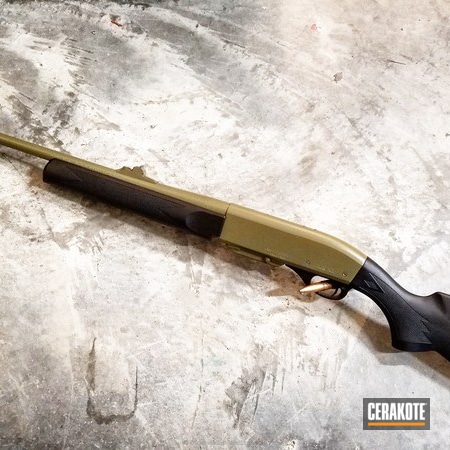 Powder Coating: HAZEL GREEN H-204,Corrosion Protection,Shotgun,Remington 7400,Hunting Rifle,Remington,Restoration,Semi-Auto