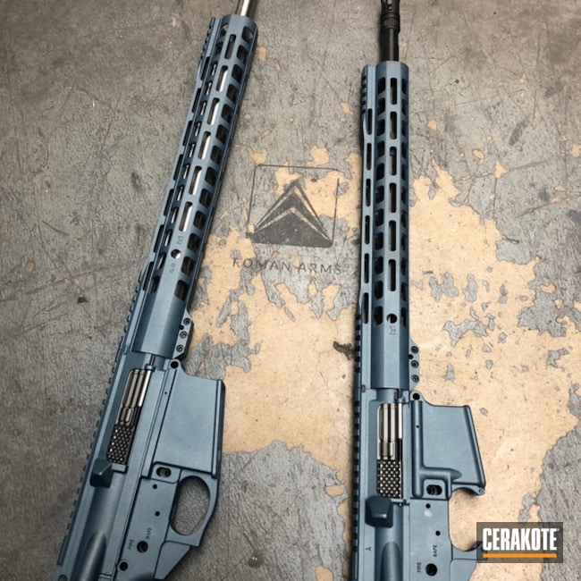 Cerakoted: Rifle,Palmetto State Armory,Upper / Lower / Handguard,Blue Titanium H-185,AR-15