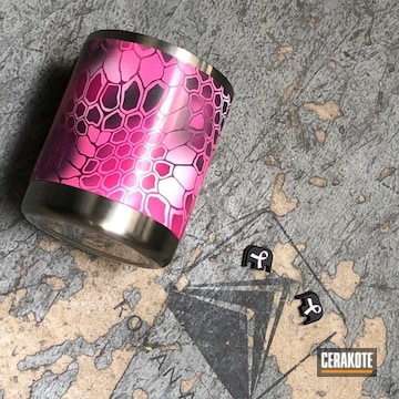 Cerakoted Breast Cancer Awareness Yeti Cup Done In A Pink Ribbon Kryptek Finish