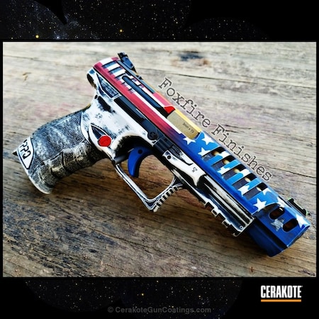 Powder Coating: Graphite Black H-146,Distressed,NRA Blue H-171,Pistol,Walther,Stormtrooper White H-297,USMC Red H-167,American Flag,Walther PPQ