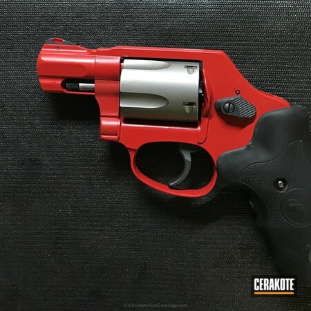 Powder Coating: Two Tone,Revolver,Sniper Grey H-234,FIREHOUSE RED H-216