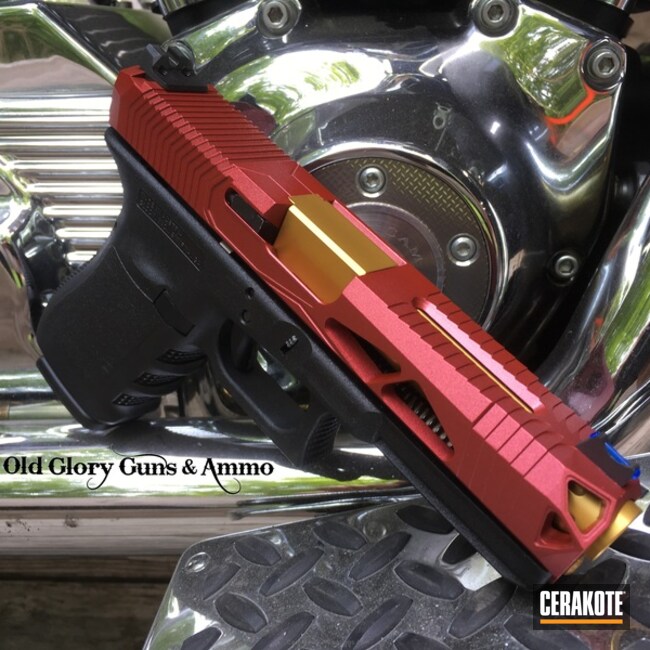 Cerakoted Custom Glock 21 Handgun In A Iron Man Finish