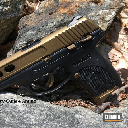 Powder Coating: Machined Slide,Conceal Carry,Two Tone,Ruger LC9S,Ruger,Burnt Bronze H-148,Carry Gun