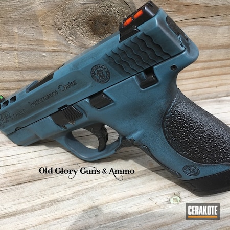 Powder Coating: Conceal Carry,Graphite Black H-146,Smith & Wesson,Distressed,Blue Titanium H-185,Performance Center,M&P Shield 9mm,Carry Gun