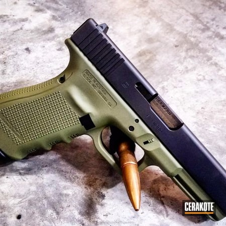 Powder Coating: Glock 20,Glock,Two Tone,Tactical Pistol,10mm,Pistol,Bear Gun,Noveske Bazooka Green H-189,Daily Carry,Glock 10mm