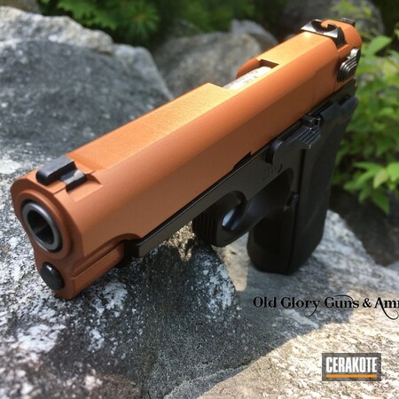 Powder Coating: Smith & Wesson,Custom Color,Copper Brown H-149,Pistol,Gold H-122,Custom Mix,Carry Gun