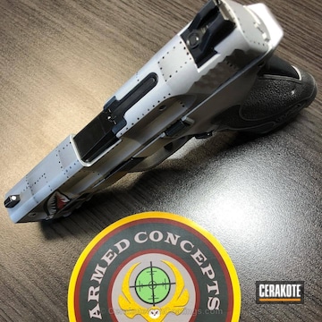 Cerakoted Smith & Wesson Handgun In A Themed Fighter Plane Finish