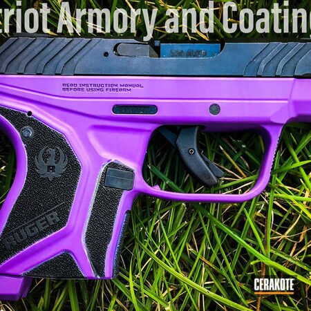 Powder Coating: Purple,Girls Gun,Handguns,Pistol,Ruger LCP II,Bright Purple H-217,Ruger