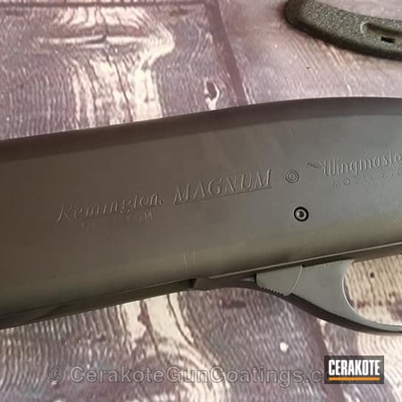Powder Coating: Graphite Black H-146,Shotgun,Pump-action Shotgun,Remington 870,Remington