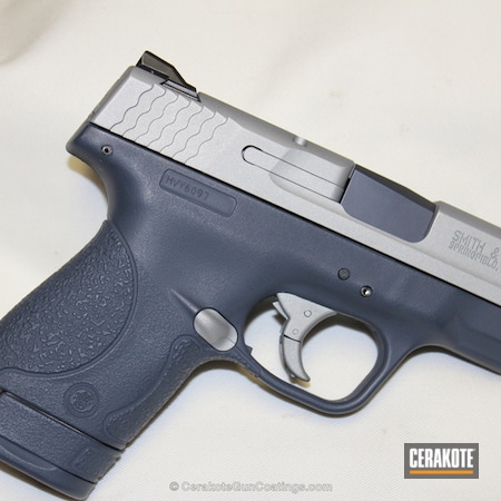 Powder Coating: Two Tone,Combat Grey H-130,Pistol,Satin Mag H-147,Before and After