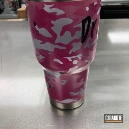 Powder Coating: Bazooka Pink H-244,SIG™ PINK H-224,MultiCam,YETI Cup,Pink MultiCam,Custom Yeti,More Than Guns,Prison Pink H-141,Graphite Black H-146,Pink,Custom Tumbler Cup,Tumbler,Stormtrooper White H-297,YETI
