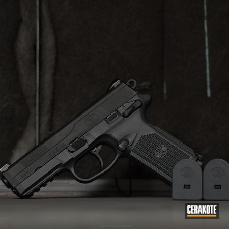 Powder Coating: Pistol,FNX,FN Mfg.,Sniper Grey H-234