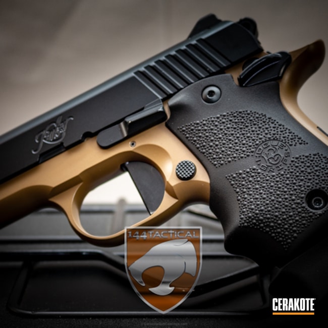 Cerakoted Kimber Micro Carry Handgun A Two Tone Cerakote Elite Finish