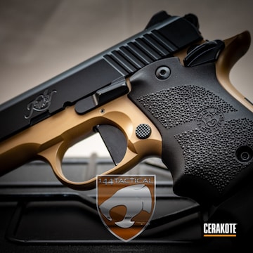Cerakoted Kimber Micro Carry Handgun A Two Tone Cerakote Elite Finish