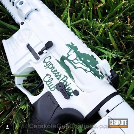 Powder Coating: 5.56,Golf,.223,Stormtrooper White H-297,JESSE JAMES EASTERN FRONT GREEN  H-400,Tactical Rifle,AR-15,Rifle,Custom