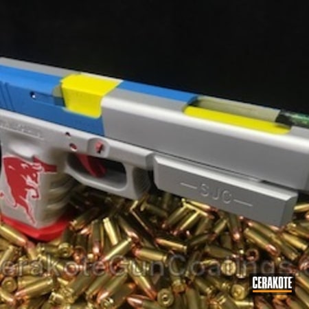 Powder Coating: 9mm,Glock,Pistol,Stormtrooper White H-297,Electric Yellow H-166,Satin Mag H-147,USMC Red H-167,Glock 34,Sea Blue H-172,Custom