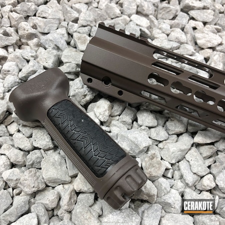 Powder Coating: Color Match,Chocolate Brown H-258,AR-15,Handguard