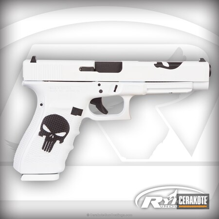 Powder Coating: Graphite Black H-146,Glock,Pistol,Stormtrooper White H-297,Punisher