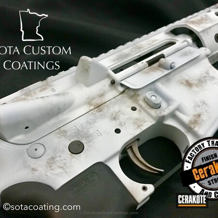 Powder Coating: Accutac Arms,Snow White H-136,Winter Camo,Tactical Rifle