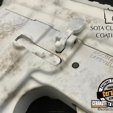 Powder Coating: Accutac Arms,Snow White H-136,Winter Camo,Tactical Rifle