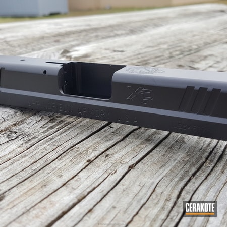 Powder Coating: Slide,Looks Brand New,Springfield XD,Springfield Armory,Gun Parts,Graphite Black H-146,Polished Internals,Springfield XD45,Polished,Polished Rails,Pistol,Solid Color,Parts