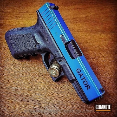 Powder Coating: Glock,Pistol,BLUE FLAME C-158
