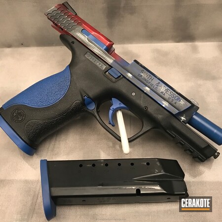 Powder Coating: Smith & Wesson M&P,Bright White H-140,Smith & Wesson,Graphite Black H-146,Distressed,NRA Blue H-171,Pistol,USMC Red H-167,American Flag,Distressed American Flag