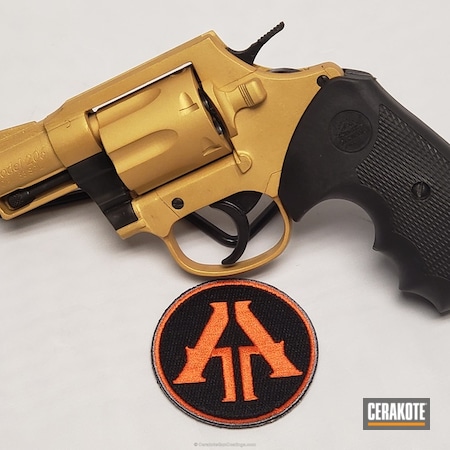 Powder Coating: Gold H-122,Revolver,Snub Nose,Rock Island Armory,44 Magnum
