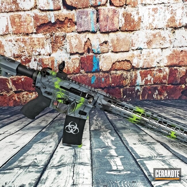 Zombie Kryptek Finished AR-15 by WEB USER | Cerakote