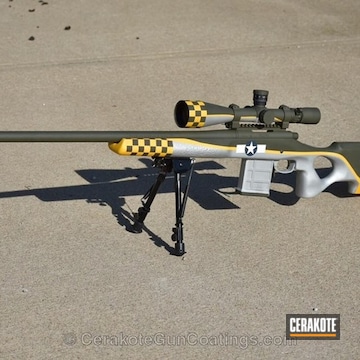 Cerakoted Bomber Themed Remington 700 Bolt Action Rifle