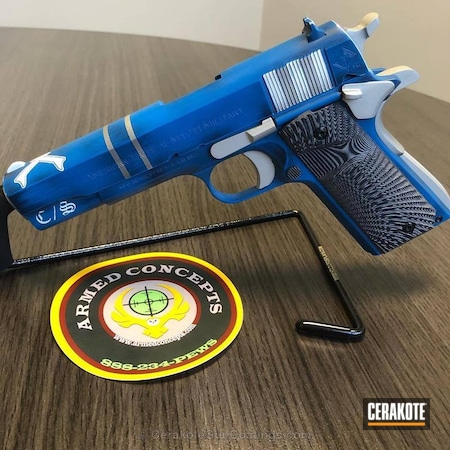 Powder Coating: Graphite Black H-146,1911,Pistol,Stormtrooper White H-297,American Tactical Imports,Shimmer Aluminum H-158,American Tactical,Government Model 1911,Sea Blue H-172