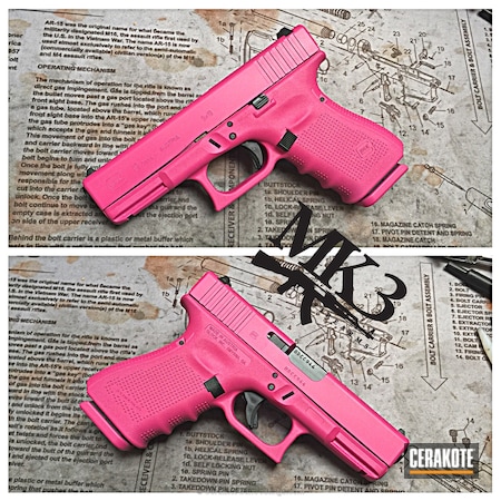 Powder Coating: Glock,SIG™ PINK H-224,Pistol,Glock 19,Solid Tone