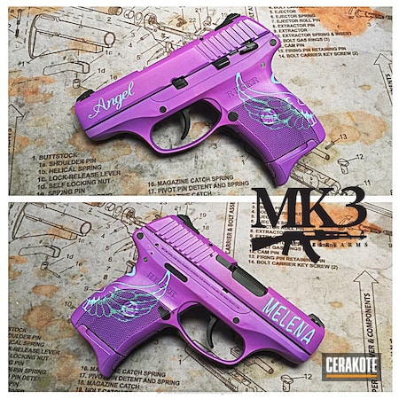 Powder Coating: Wild Purple H-197,Pistol,Ruger
