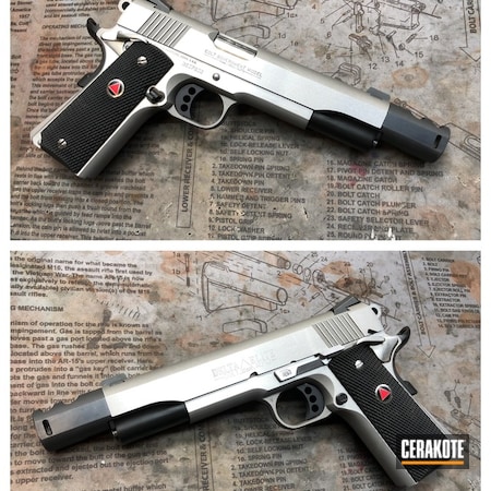 Powder Coating: Graphite Black H-146,Pistol,Colt Delta Elite,Colt