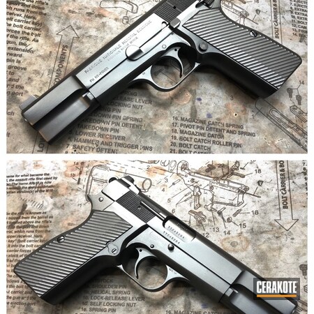Powder Coating: Graphite Black H-146,1911,Pistol,Browning