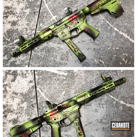Powder Coating: Graphite Black H-146,Zombie Green H-168,AR Pistol,USMC Red H-167,Zombie,Tactical Rifle